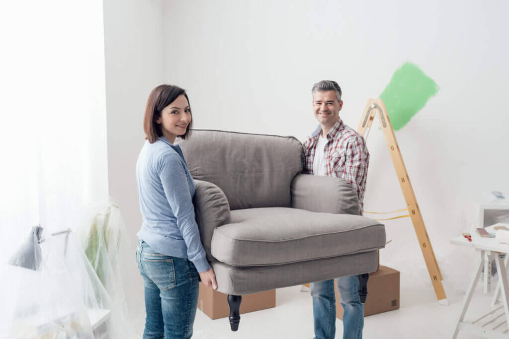 Stylish spare room redesigned for maximum storage capacity using tips from McDowell Mountain Community Storage in Scottsdale Arizona